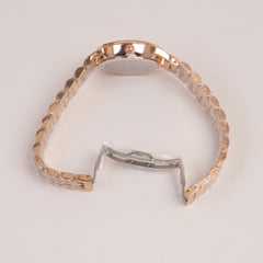 Rosegold Chain Womans Watch Red Dial