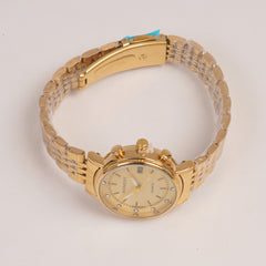 Golden Chain Womans Watch Golden Dial
