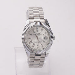 Mens Chain Silver Wrist Watch White R