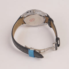 Men's Wrist Watch Black Dial Black Straps