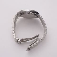 Mens Chain Silver Wrist Watch Black R