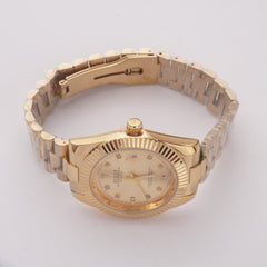 Mens Chain Golden Wrist Watch Golden R
