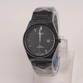 Mens Chain Black Wrist Watch Black Dial