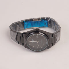 Mens Chain Black Wrist Watch Black Dial