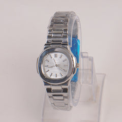 Silver Chain Womans Watch Silver Dial