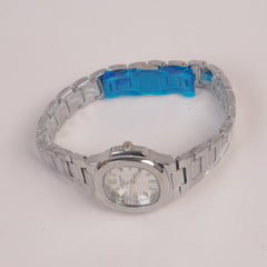 Silver Chain Womans Watch Silver Dial