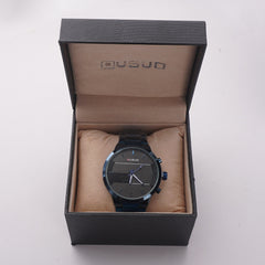 Dual Time Mens Chain Watch Blue