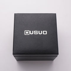 Dual Time Mens Chain Watch Black