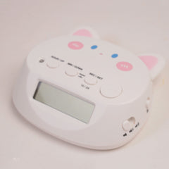 KIDS Table Clock with Alarm White