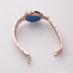 Women's Chain Watch Rosegold White