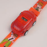 Kids Digital watch Red Orange Car