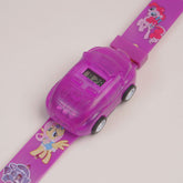 Kids Digital watch Purple Car