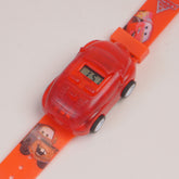 Kids Digital watch Red Orange Car