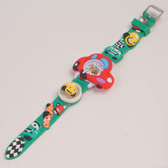 Kids Analogue Watch Green