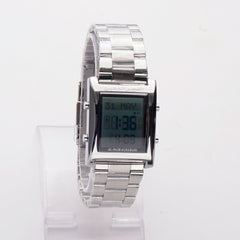 Al Fajr Al Dahabhi Azaan Watch Silver Chain