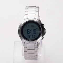 Al Fajr Al Dahabhi Azaan Watch Silver Chain