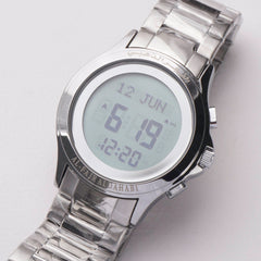 Al Fajr Al Dahabhi Azaan Watch Silver Chain