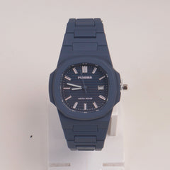 Mens Light Weight Watch With Fibre Material  Strap Blue