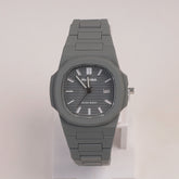 Mens Light Weight Watch With Fibre Material Strap Grey