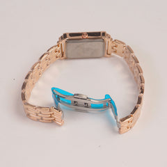 Woman Rosegold Chain Watch pink