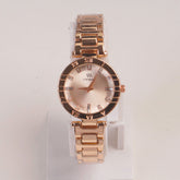 Woman Rosegold Chain Watch pink