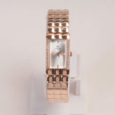 Woman Rosegold Chain Watch silver