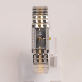 Two Tone Woman Chain Watch Black