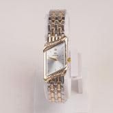 Two Tone Woman Chain Watch silver