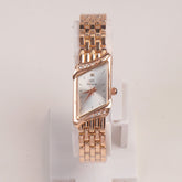 Rosegold Woman Chain Watch white