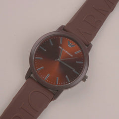 Casual Wrist Watch For Men & Women Brown