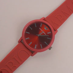 Casual Wrist Watch For Men & Women Red