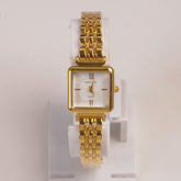 Golden Woman Chain Watch White Dial