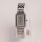 Woman Silver Chain Watch Grey Dial