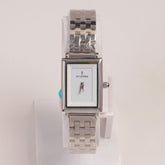 Woman Silver Chain Watch White Dial
