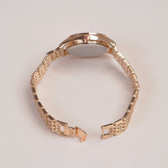 Woman Rosegold Chain Watch White Dial