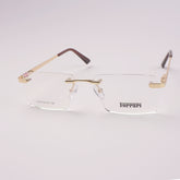 Frame less Optical Frame For Man & Woman Golden