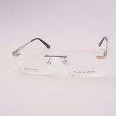 Frame less Optical Frame For Man & Woman Silver