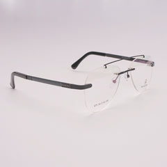 Frame less Optical Frame For Man & Woman Black