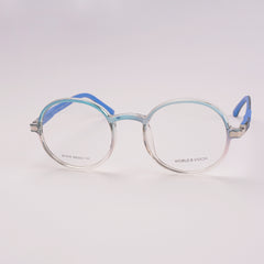 Round Shape Optical Frame For Man & Woman Cyan