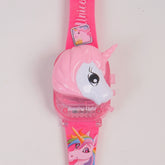 Kids Character digital watch Pink Unicn