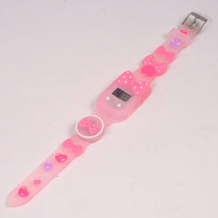 Kids Digital Character Watch Pink Butterfly