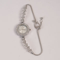 Woman Bracelet Watch Silver Dial