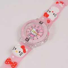 Kids Character Analogue Watch Pink