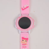 Kids Digital Character Watch Pink LLO