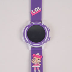 Kids Digital Character Watch Purple LLO