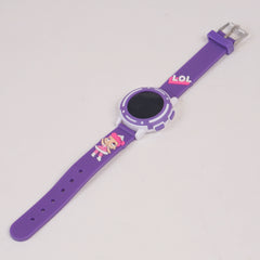 Kids Digital Character Watch Purple LLO