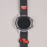 Kids Digital Character Watch Black Car