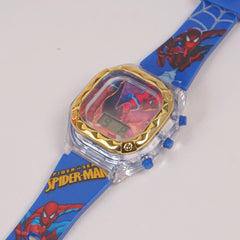 Kids Digital Character Square Watch Blue SPM