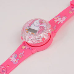 Kids Spinner Character digital watch pink unicorn