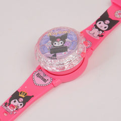 Kids Spinner Character digital watch pink